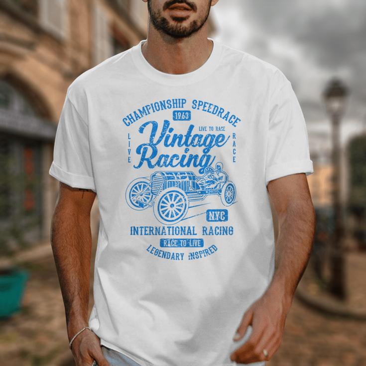 Vintage Racing Automotive Nostalgia Distressed Car Premium Tri-Blend Unisex T-Shirt Vintage Racing Automotive Nostalgia Distressed Car Premium Tri-Blend Unisex T-Shirt