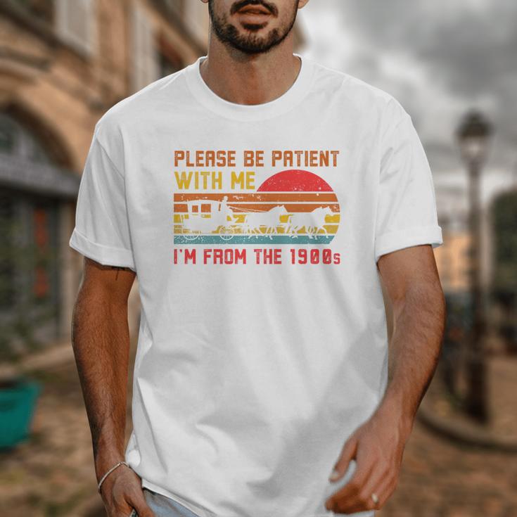 Vintage Retro Please Be Patient With Me I'm From The 1900s Premium Unisex T-Shirt
