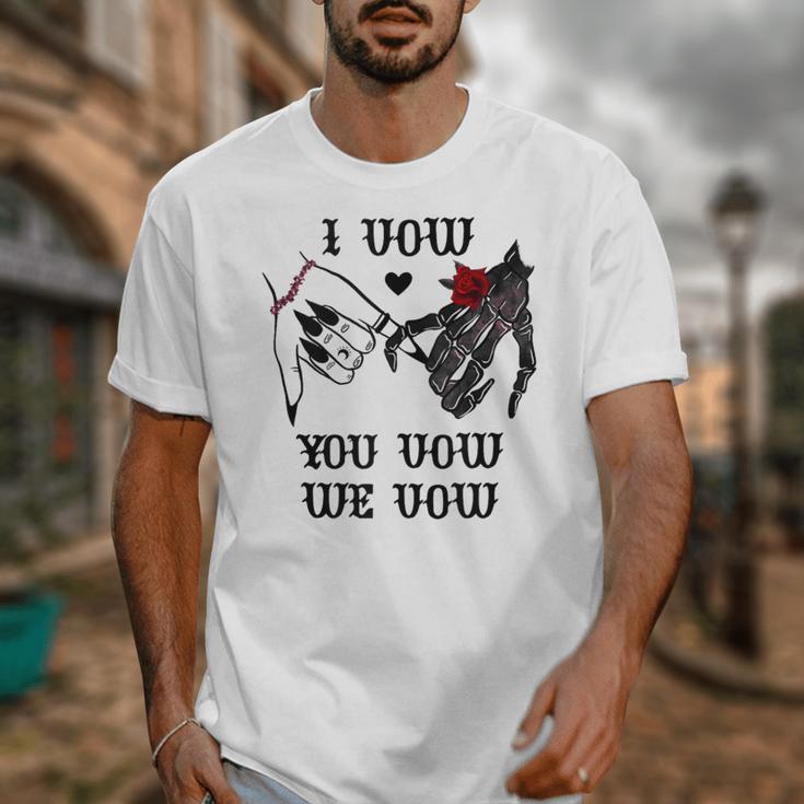I Vow You Vow We Vow Merch Dark Romance Smutty Book Smutt Unisex T-Shirt