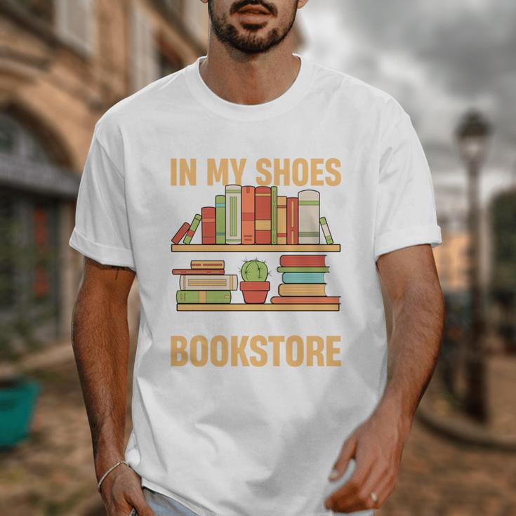If You Walk A Mile In My Shoes You'Ll End Up At Bookstore Unisex T-Shirt