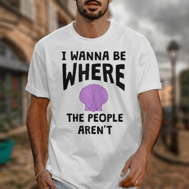 I Wanna Be Where The People Aren't Introvert Unisex T-Shirt I Wanna Be Where The People Aren't Introvert Unisex T-Shirt