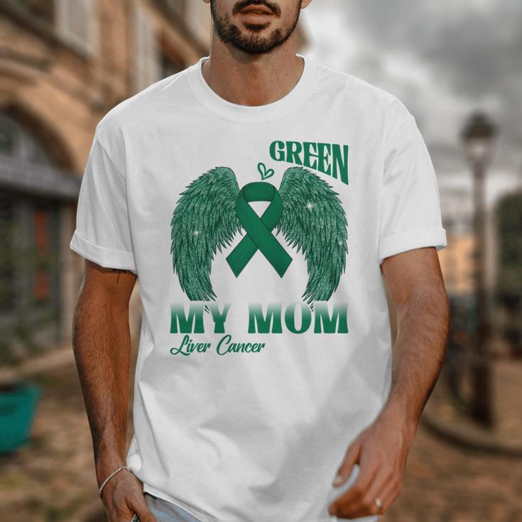 I Wear Green In Memory Of My Mom Liver Cancer Awareness Day Unisex T-Shirt I Wear Green In Memory Of My Mom Liver Cancer Awareness Day Unisex T-Shirt