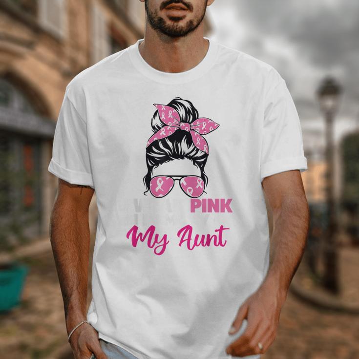 I Wear Pink In Memory Of My Aunt Breast Cancer Awareness Unisex T-Shirt I Wear Pink In Memory Of My Aunt Breast Cancer Awareness Unisex T-Shirt