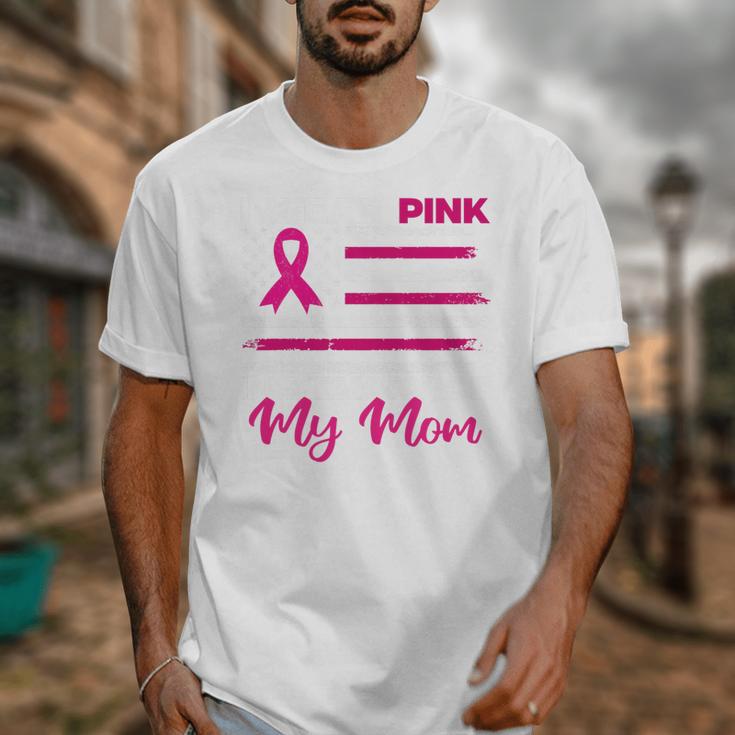 I Wear Pink In Memory Of My Mom Breast Cancer Awareness Premium Tri-Blend Unisex T-Shirt I Wear Pink In Memory Of My Mom Breast Cancer Awareness Premium Tri-Blend Unisex T-Shirt