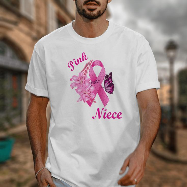 I Wear Pink In Memory Of My Niece Breast Cancer Awareness Unisex T-Shirt