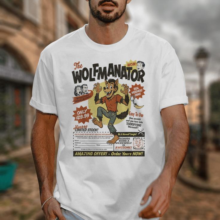 Werewolf Wolfmanator Nostalgia Vintage Halloween Unisex T-Shirt