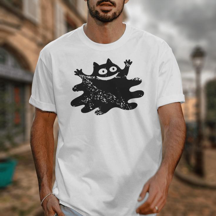 Yk2 Grunge Scary Cat With Tail Tomboy 90s Nostalgia Indie Unisex T-Shirt