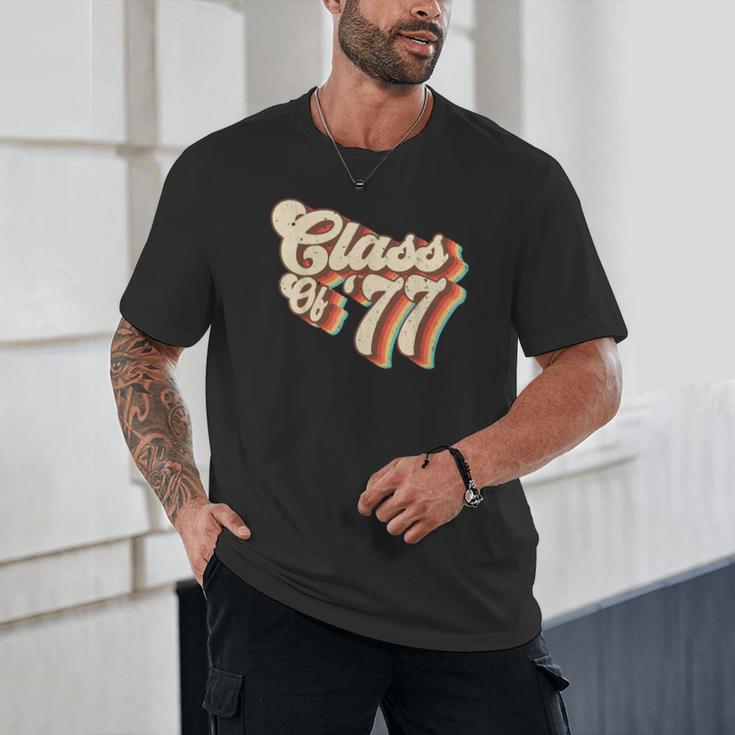 1977 Class Reunion Retro Class Of 77 High School Graduation Unisex T-Shirt
