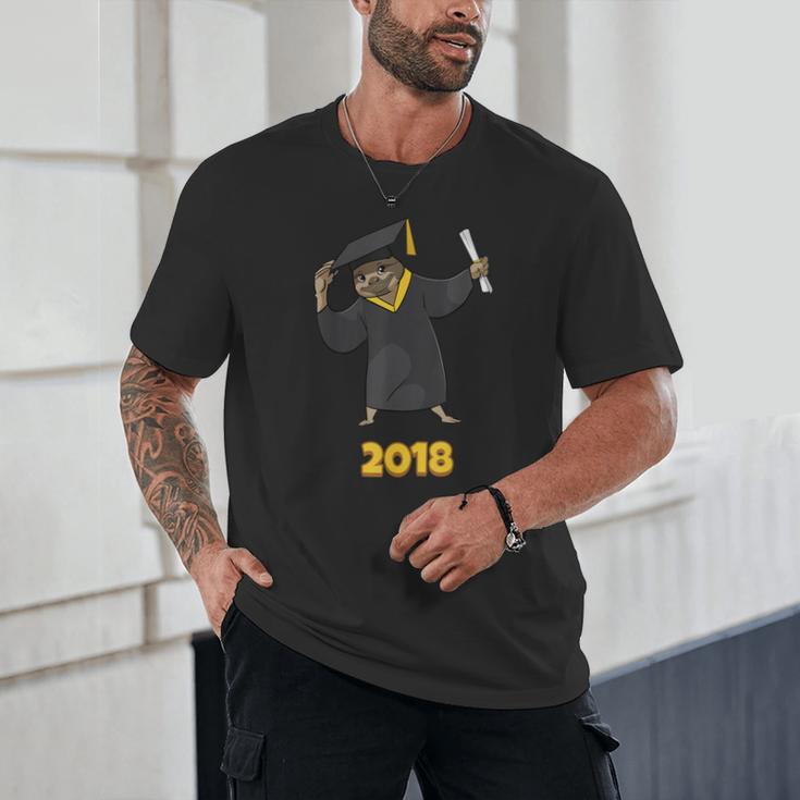 2018 Graduation Shirts Sloth Lovers For Women Teens Unisex T-Shirt