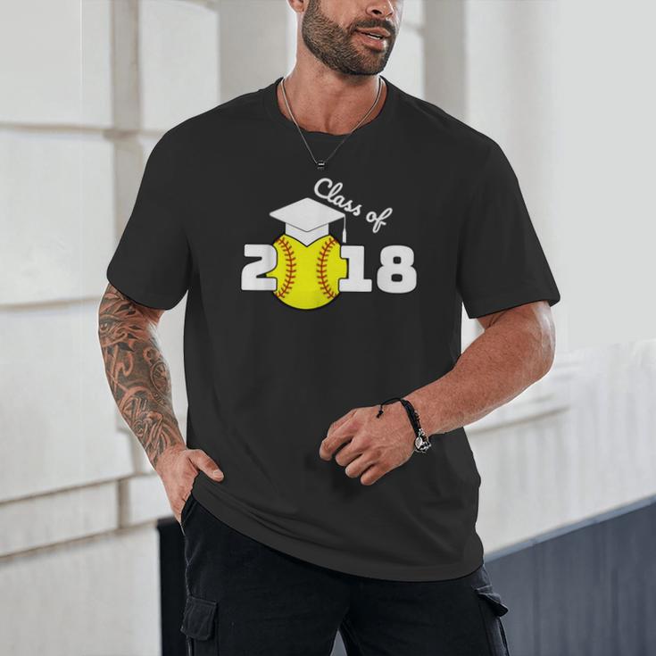 2018 Softball Senior Graduation Shirt For Girls Grad Unisex T-Shirt