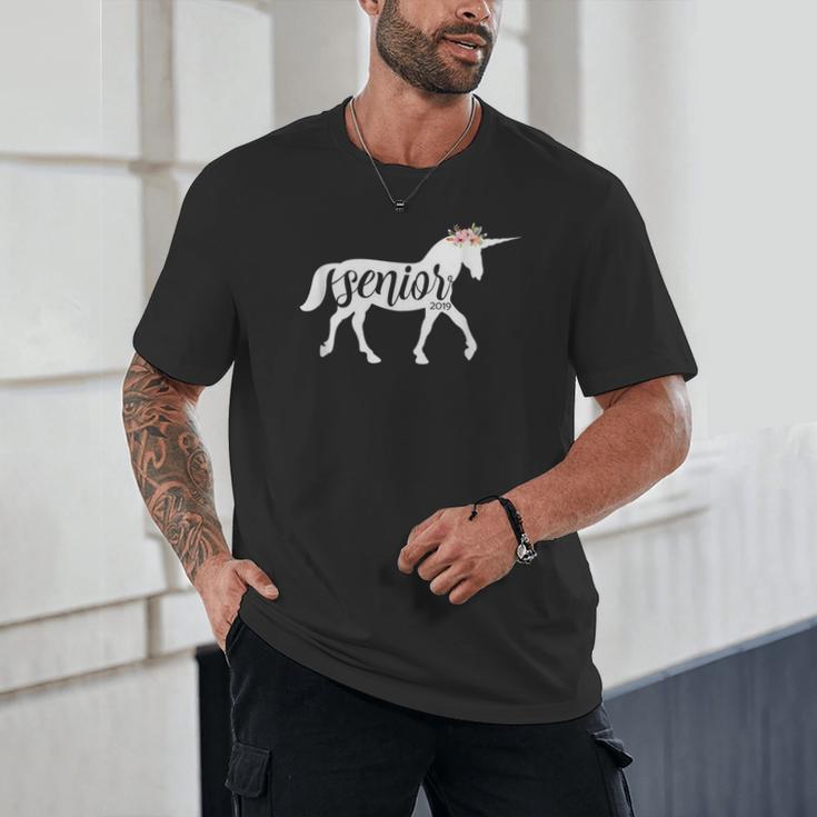 2019 Senior Unicorn Shirt Graduation High School College Unisex T-Shirt