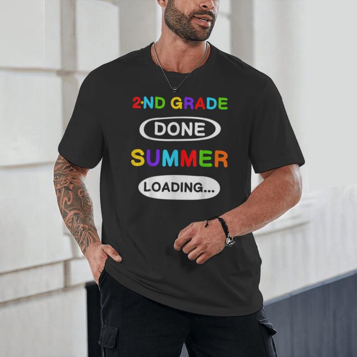 2nd Grade Graduation Shirt 2nd Grade Done Summer Loading Unisex T-Shirt