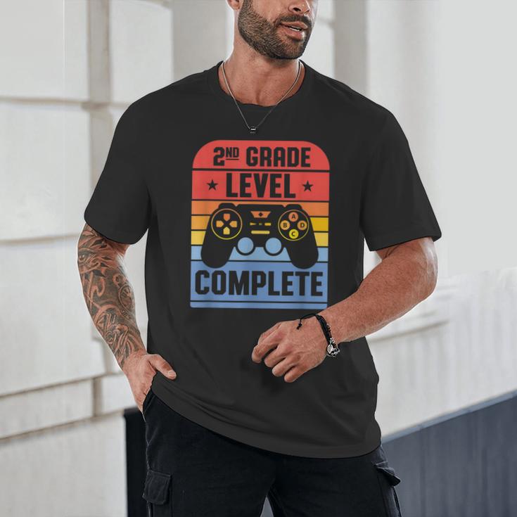 2nd Grade Level Complete Graduation Student Video Gamer Unisex T-Shirt