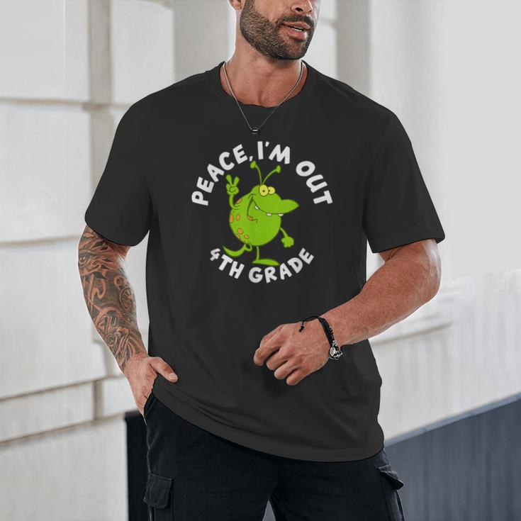 4th Grade Graduation Promotion Peace I'm Out Last Day Unisex T-Shirt