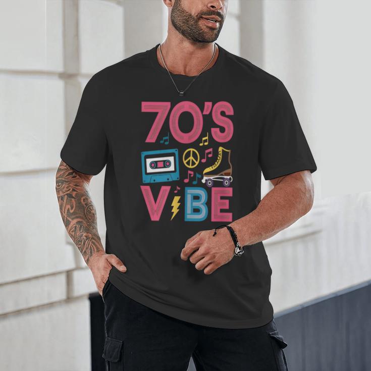 70s Retro Style Roller Skate Cassette Music Nostalgia Unisex T-Shirt