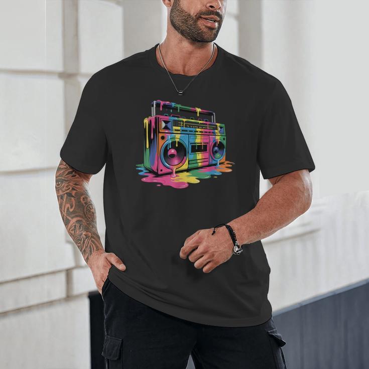 80s 90s Hip Hop Nostalgia Retro Boombox Music Lovers Unisex T-Shirt