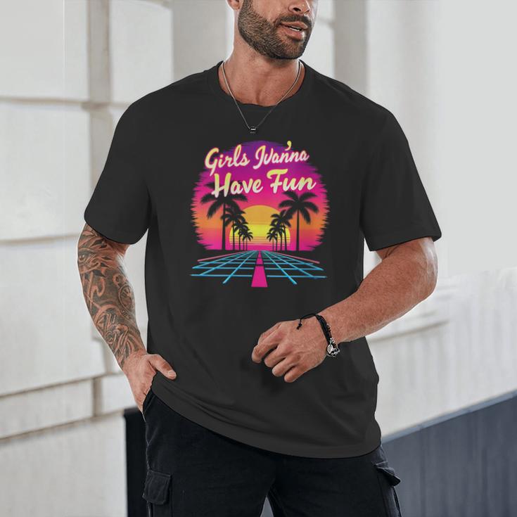 80s Fashion Girls Just Wanna Have Fun 1980s Nostalgia Unisex T-Shirt