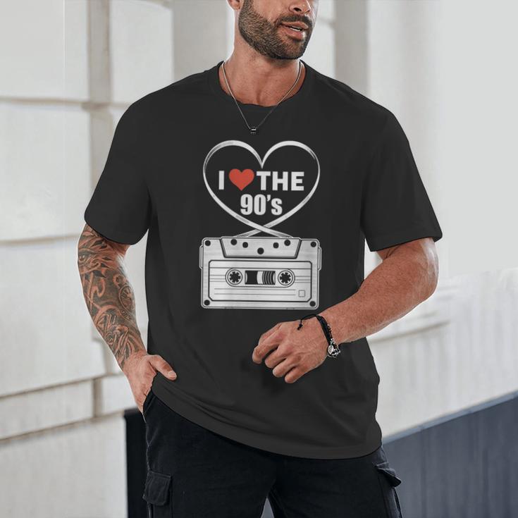 90s Nostalgia Cassette Heart Retro I Love The 90s Unisex T-Shirt 90s Nostalgia Cassette Heart Retro I Love The 90s Unisex T-Shirt