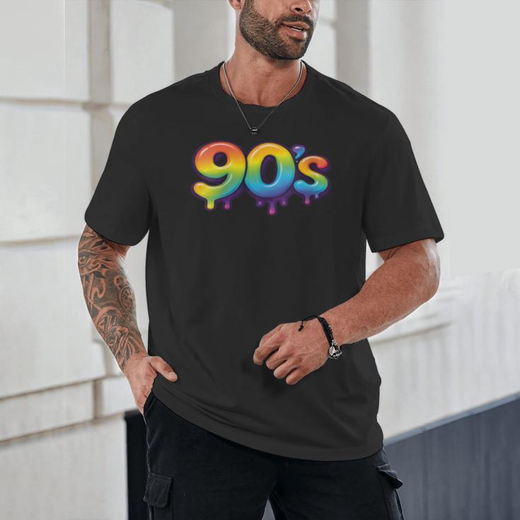 90s Retro Pop Art Rainbow Lips Nostalgia Costume 90s Unisex T-Shirt 90s Retro Pop Art Rainbow Lips Nostalgia Costume 90s Unisex T-Shirt