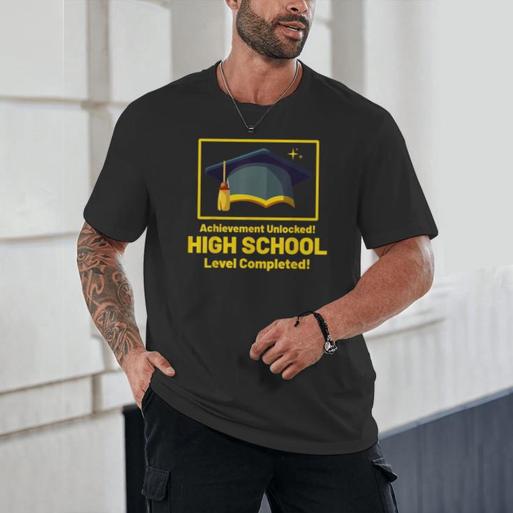 Achievement Unlocked High School Graduation Gamer Unisex T-Shirt