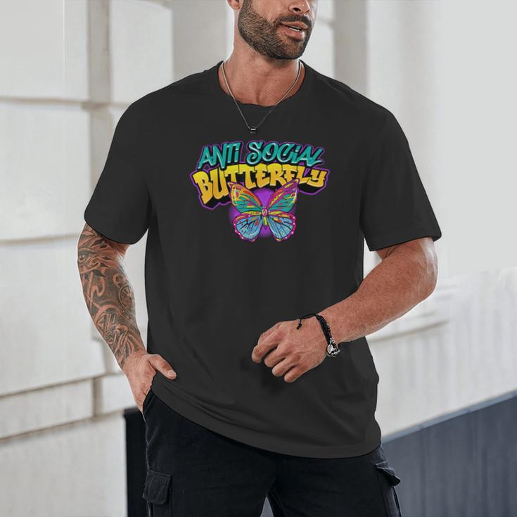 Antisocial Butterfly Shirts For Introvert Unisex T-Shirt