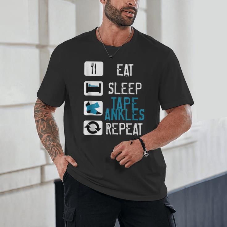 Athletic Trainer Eat Sleep Tape Ankles Graduation Unisex T-Shirt