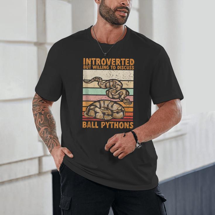Ball Python Snake Introvert Ball Python Unisex T-Shirt