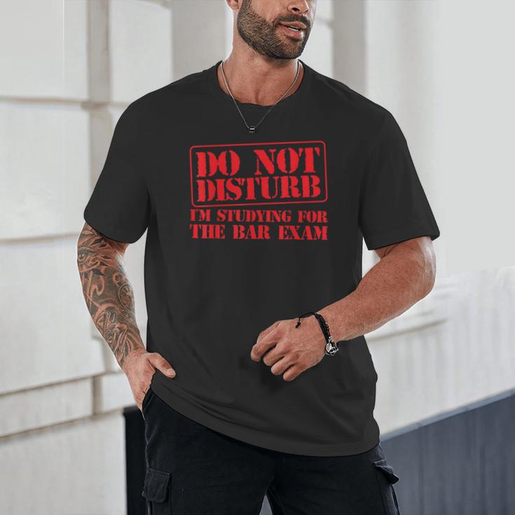 Bar Exam Law School Graduation Study T-Shirt Unisex T-Shirt