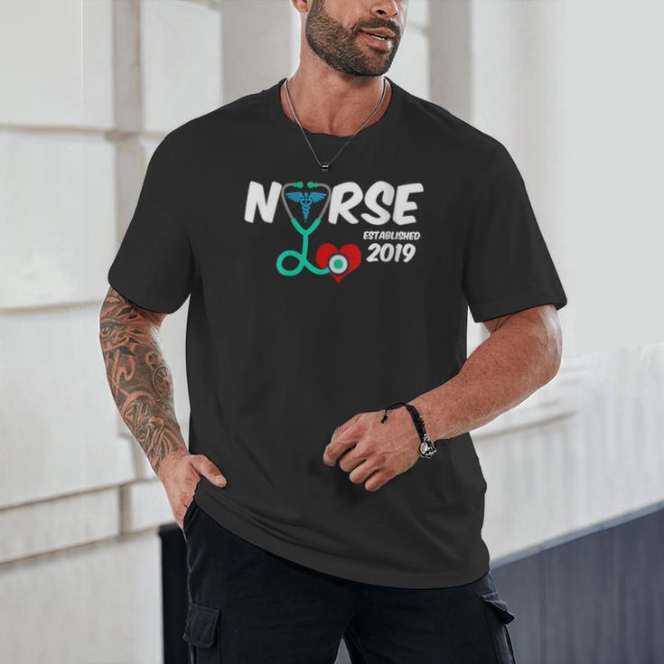 Best Nurse Graduation- RN Nurse Established 2019 LPN Unisex T-Shirt