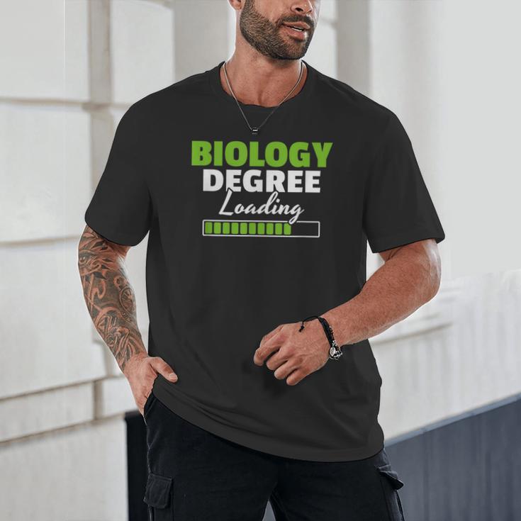 Biology Degree Loading Graduation Student Teacher Biologist Unisex T-Shirt