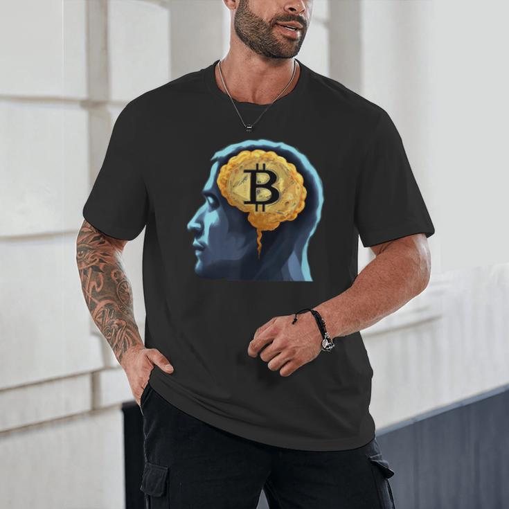 Bitcoin Human Brain Memory Clever Smart Intelligence Unisex T-Shirt