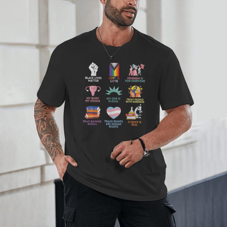 BLM Human Rights Feminism Trans Science Books LGBTQ Quote Unisex T-Shirt BLM Human Rights Feminism Trans Science Books LGBTQ Quote Unisex T-Shirt