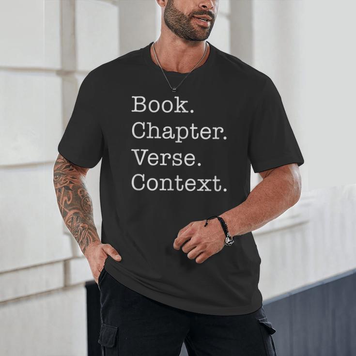 Book Chapter Verse Context Theology Christian Reformed Unisex T-Shirt