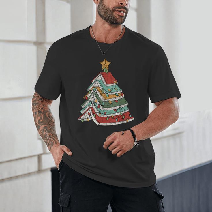 Book Christmas Tree For Librarians Book Lovers Unisex T-Shirt Book Christmas Tree For Librarians Book Lovers Unisex T-Shirt