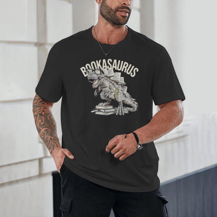 Book Dinosaur Bookworm T-Rex Dino Reading Books Book Unisex T-Shirt