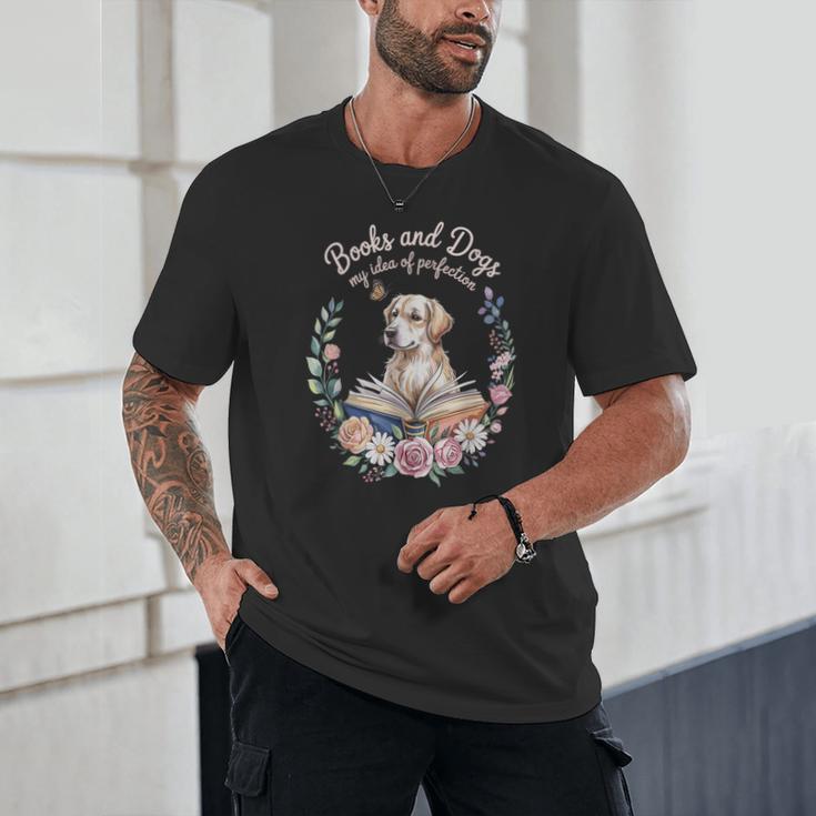 Book And Dog Lover Reading Humor Librarian Unisex T-Shirt