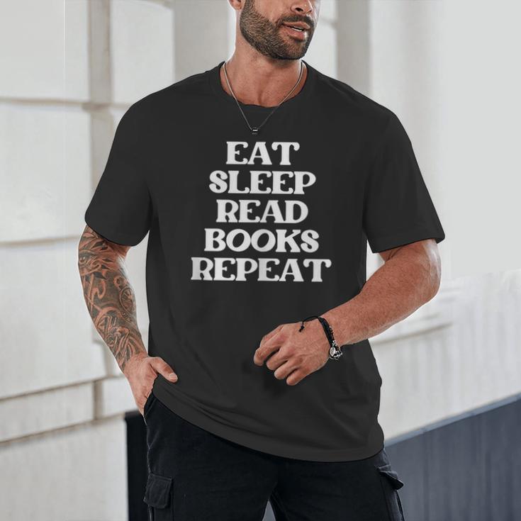 Book Lover Book Eat Sleep Read Books Repeat Unisex T-Shirt