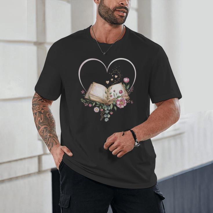 Book Lover Heart Shaped Reading Art Librarian Unisex T-Shirt Book Lover Heart Shaped Reading Art Librarian Unisex T-Shirt