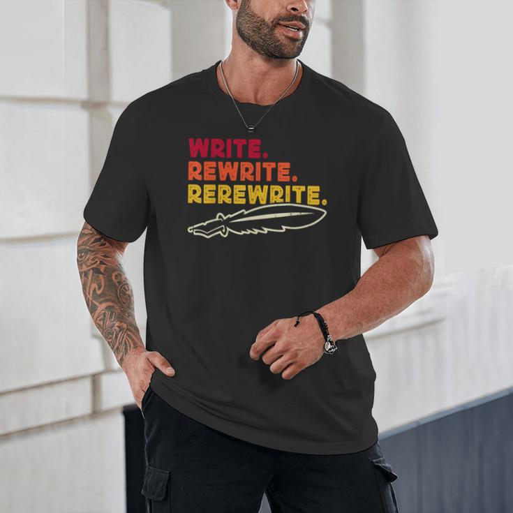 Book Writer Quote Author Journalist Rewrite Novelist Unisex T-Shirt Book Writer Quote Author Journalist Rewrite Novelist Unisex T-Shirt