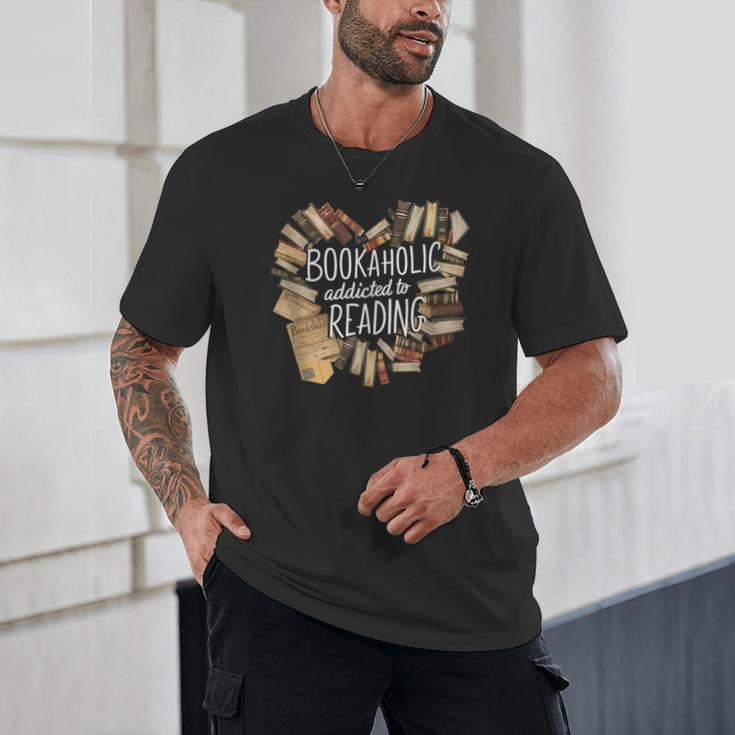 Bookaholic Addicted To Reading Book Lovers Literacy Unisex T-Shirt Bookaholic Addicted To Reading Book Lovers Literacy Unisex T-Shirt