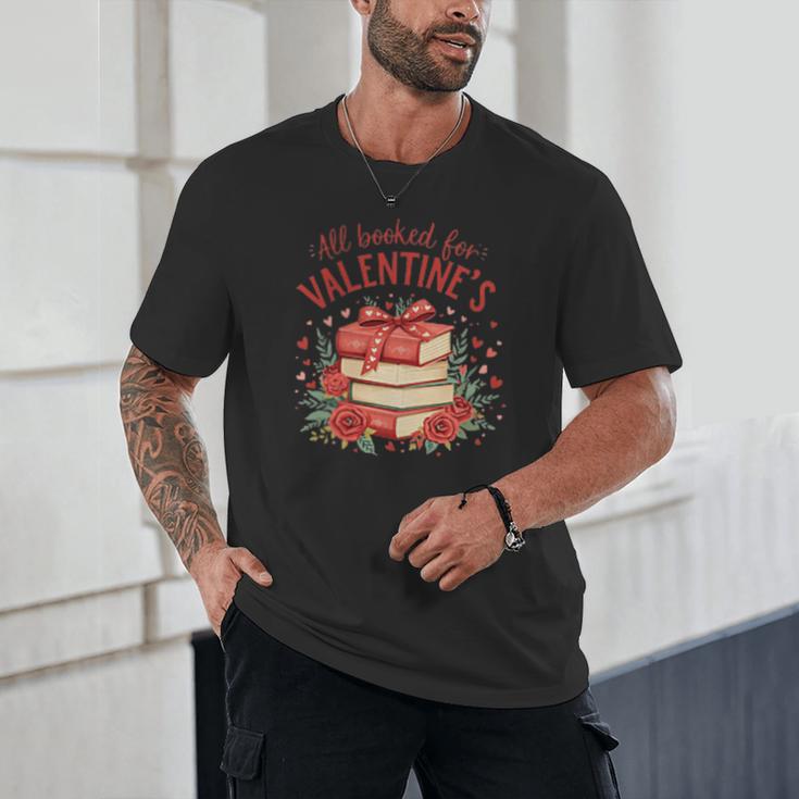 All Booked For Valentine's Book Lovers Romantic Readers Unisex T-Shirt
