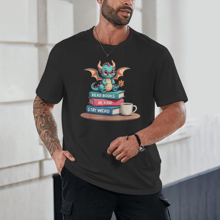 Bookworm Book Dragon Read Books Be Kind Stay Weird Unisex T-Shirt Bookworm Book Dragon Read Books Be Kind Stay Weird Unisex T-Shirt
