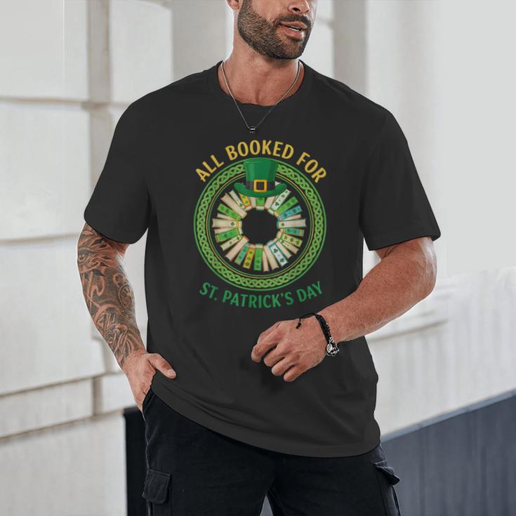 Bookworm Irish All Booked For St Patrick's Day Book Lover Unisex T-Shirt Bookworm Irish All Booked For St Patrick's Day Book Lover Unisex T-Shirt