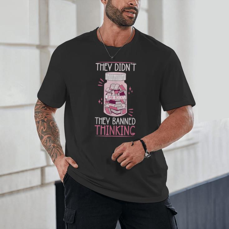 Bookworm Library Banned Book -Adults Short Sleeve Modern Crew Neck Small Straight Imported They Didn't Ban Books They Banned Thinking Unisex T-Shirt Bookworm Library Banned Book -Adults Short Sleeve Modern Crew Neck Small Straight Imported They Didn't Ban Books They Banned Thinking Unisex T-Shirt