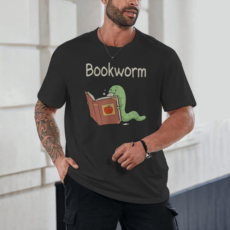 Bookworm Worm Reading Book Lover Read Books Librarian Unisex T-Shirt