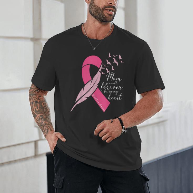 Breast Cancer Awareness In Memory Of Mom Butterfly Pink Unisex T-Shirt Breast Cancer Awareness In Memory Of Mom Butterfly Pink Unisex T-Shirt
