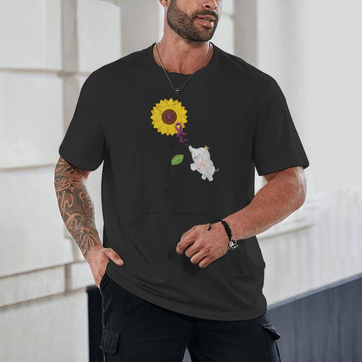 Caring Memory Elephant Sunflower Alzheimer Unisex T-Shirt