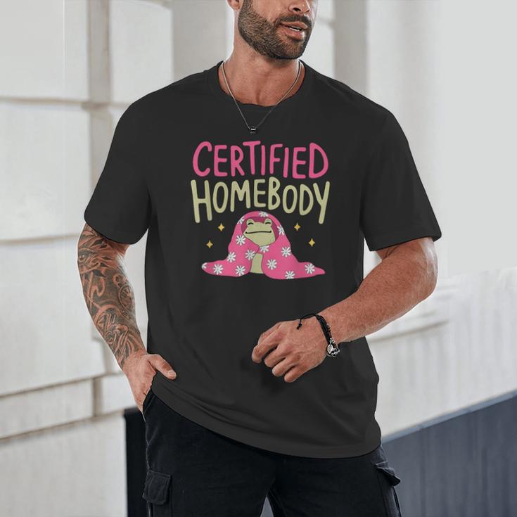 Certified Homebody Trendy Frog Introvert Unisex T-Shirt