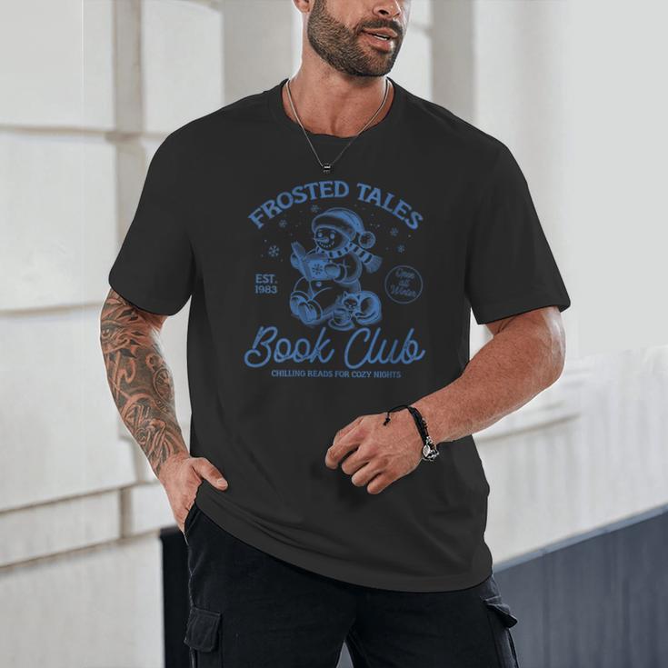 Christmas Snowman Frosted Tales Book Club Unisex T-Shirt Christmas Snowman Frosted Tales Book Club Unisex T-Shirt