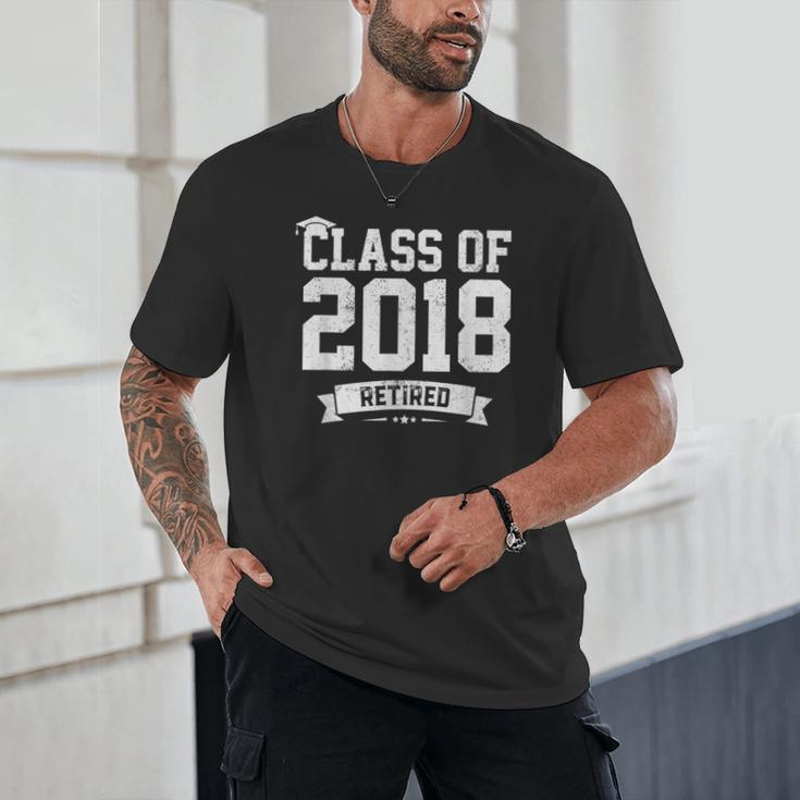 Class Of 2018 Retired Graduation TShirt Fun Retirement Shirt Unisex T-Shirt